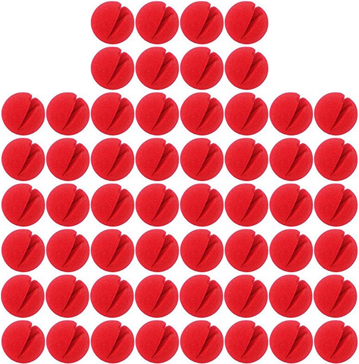 Certified 50pcs Red Foam Clown Noses — WeirdThingsToBuy weird find