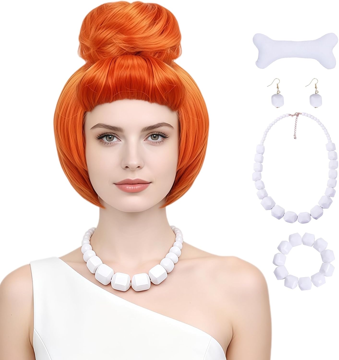 Certified 6pcs Women Short Orange Buns — WeirdThingsToBuy weird find