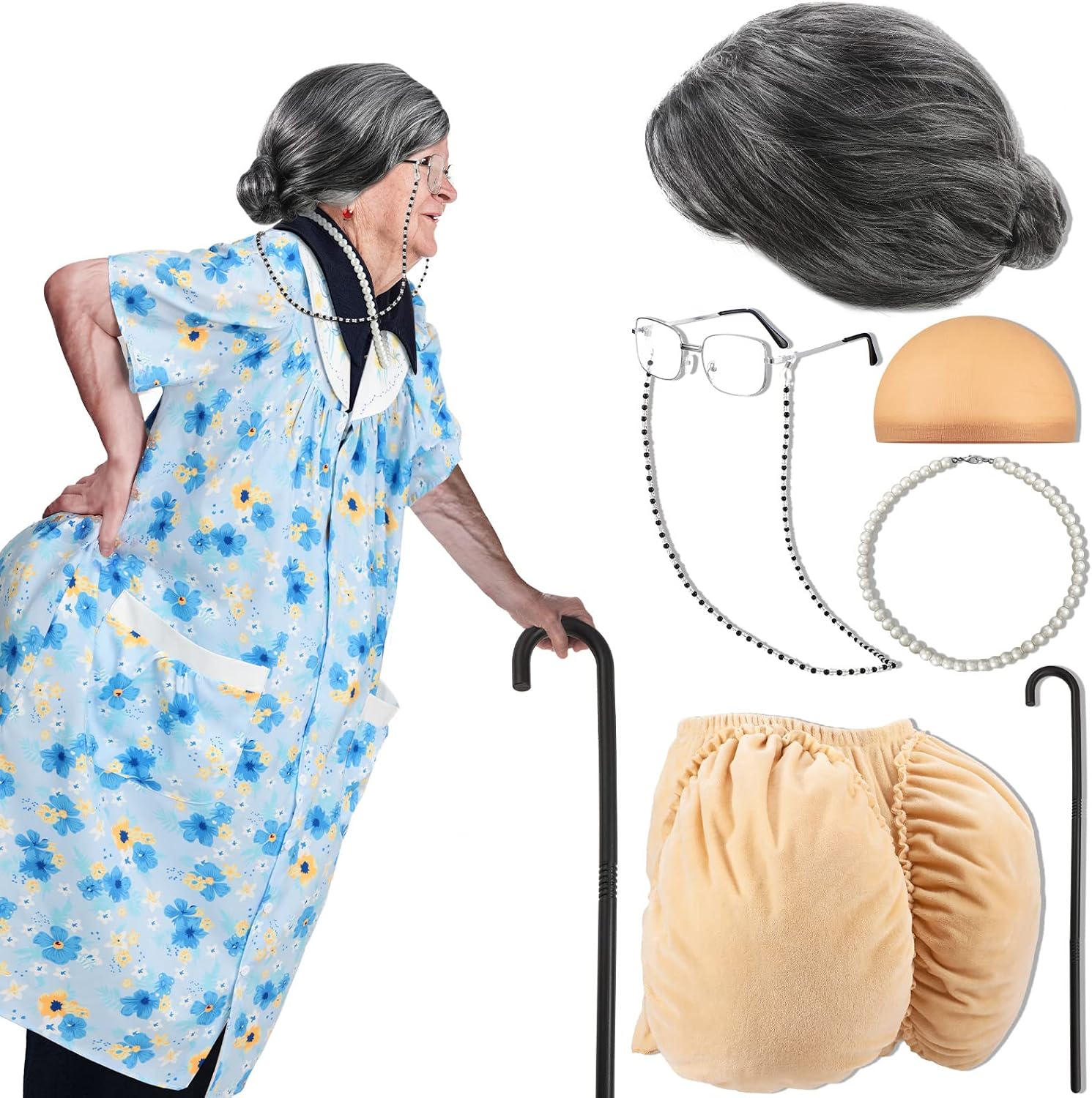 Certified 8 Old Lady Costume Set — WeirdThingsToBuy weird find