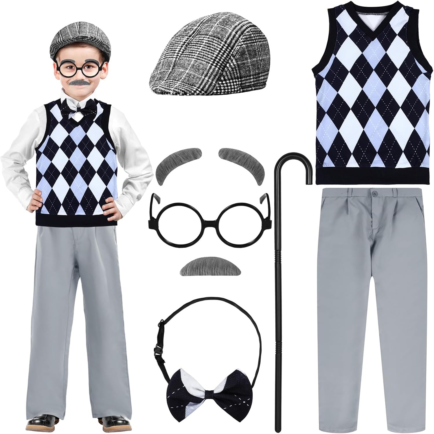 Certified 8 Old Man Costume Kids — WeirdThingsToBuy weird find