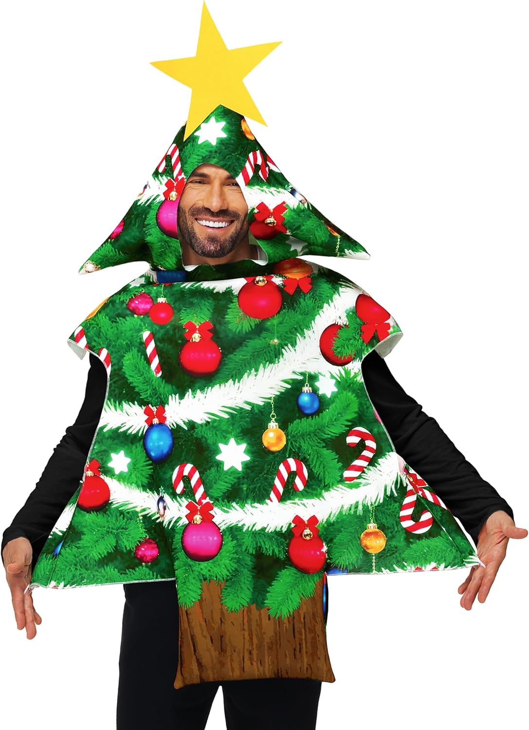 Certified Adult Christmas Tree Costume Men — WeirdThingsToBuy weird find