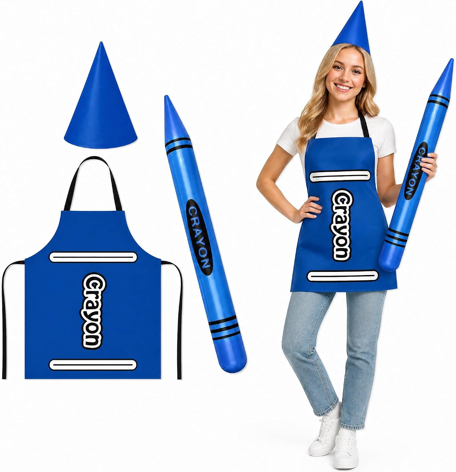 Certified Adult Crayon Costume Set Inflatable — WeirdThingsToBuy weird find