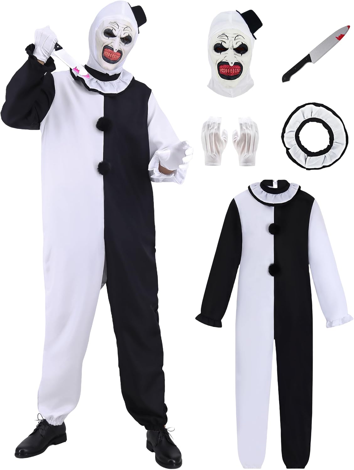 Certified Adult Halloween Killer Clown Costume — WeirdThingsToBuy weird find