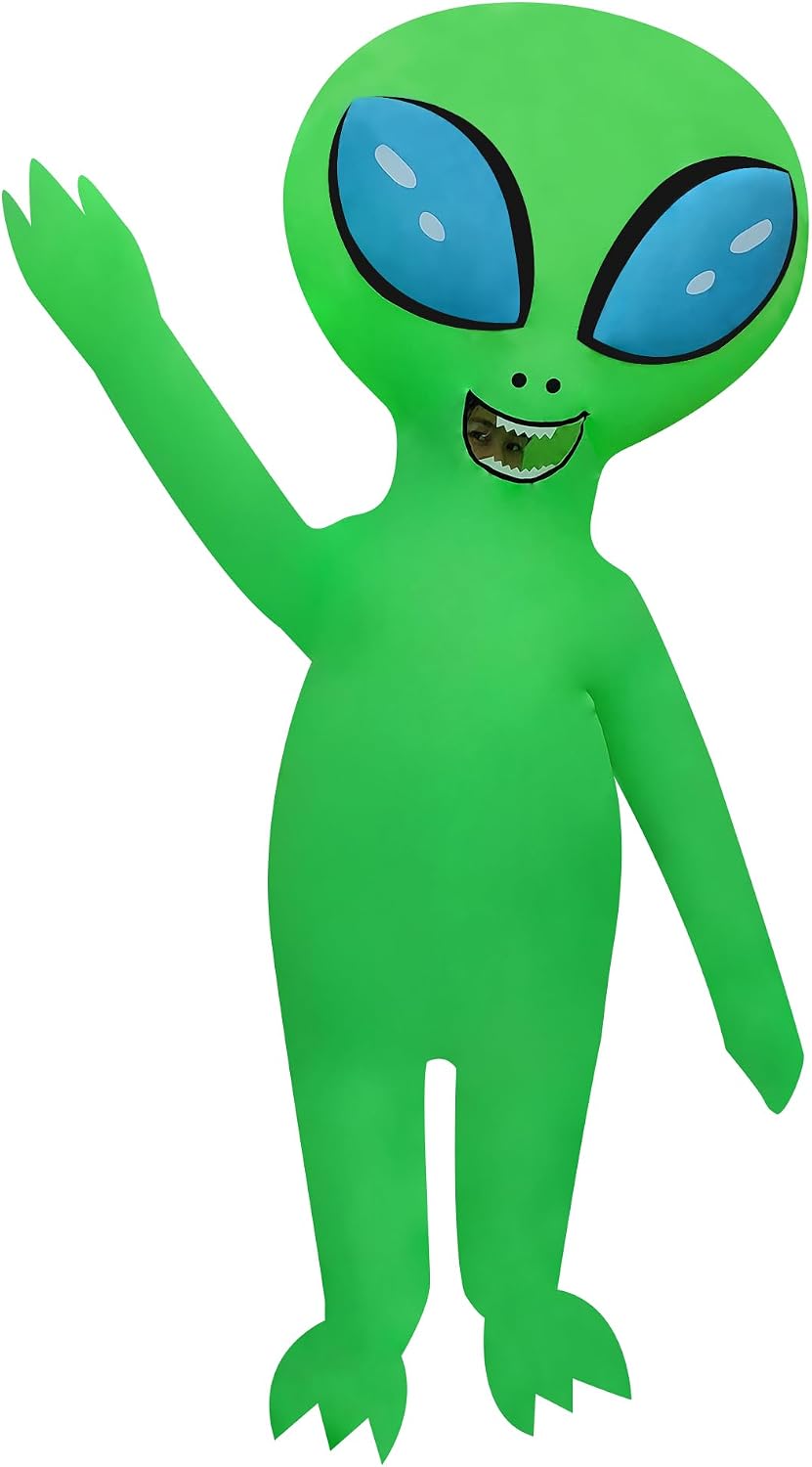 Certified Adult Inflatable Alien Costume Blow — WeirdThingsToBuy weird find