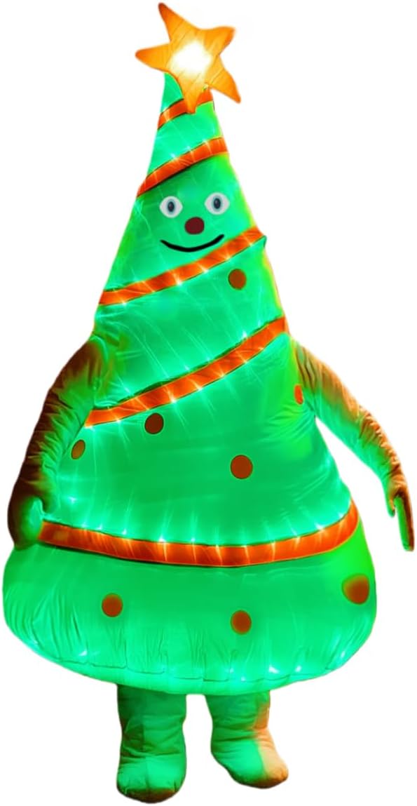 Certified Adult Inflatable Christmas Tree Costume — WeirdThingsToBuy weird find