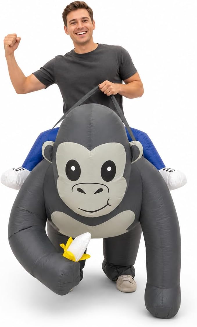 Certified Adult Inflatable Gorilla Costume Funny — WeirdThingsToBuy weird find