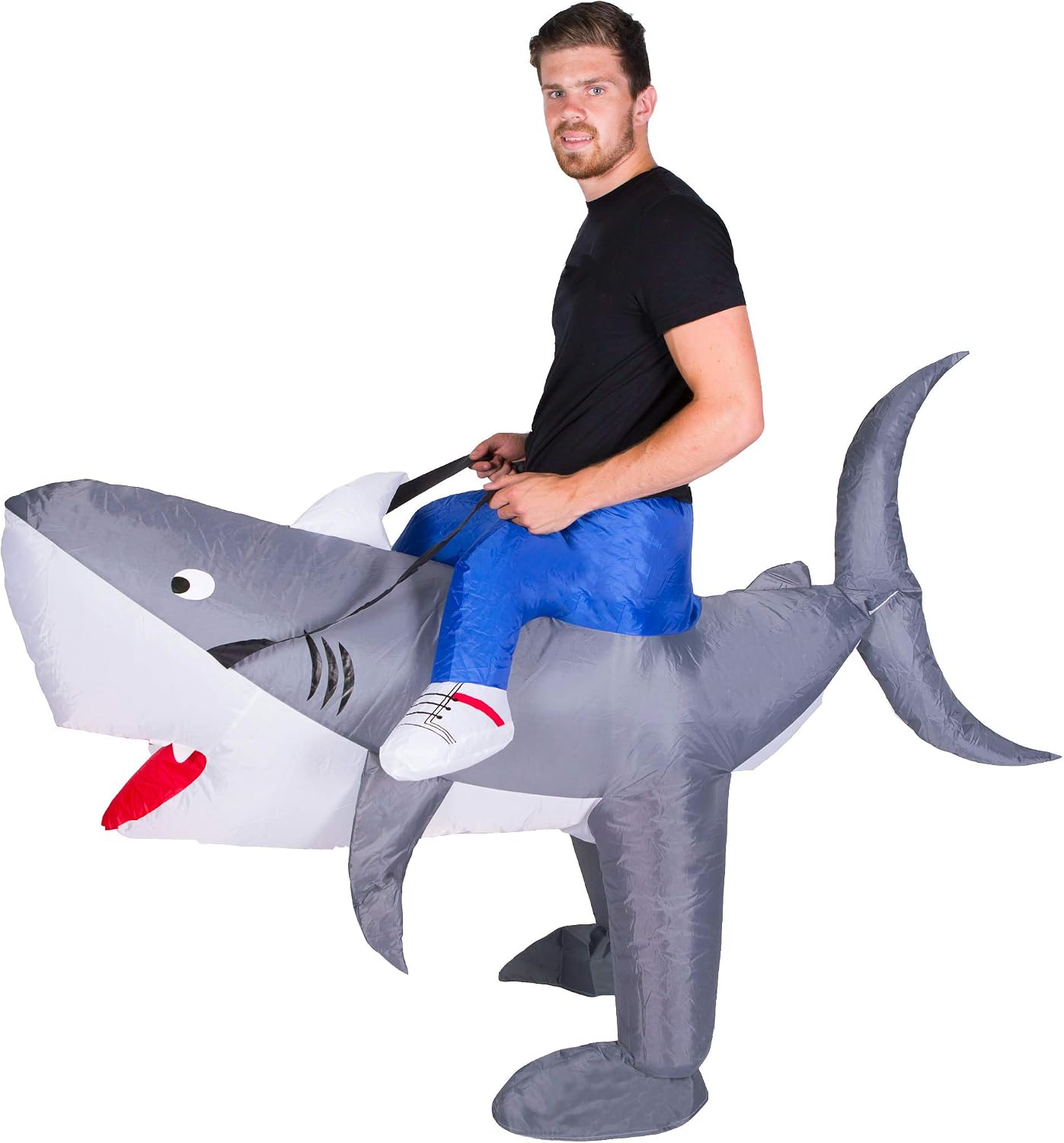 Certified Adult Inflatable Shark Fancy Dress — WeirdThingsToBuy weird find