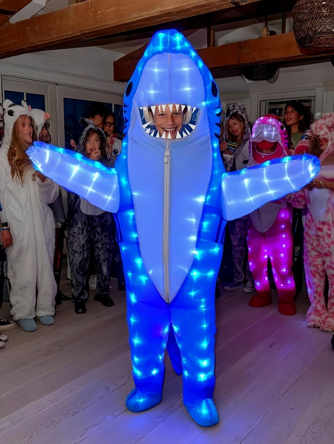 Certified Adult Kids Shark Inflatable Led — WeirdThingsToBuy weird find