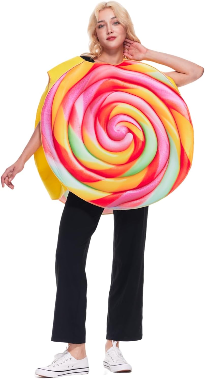 Certified Adult Lollipop Costume Halloween Rainbow — WeirdThingsToBuy weird find