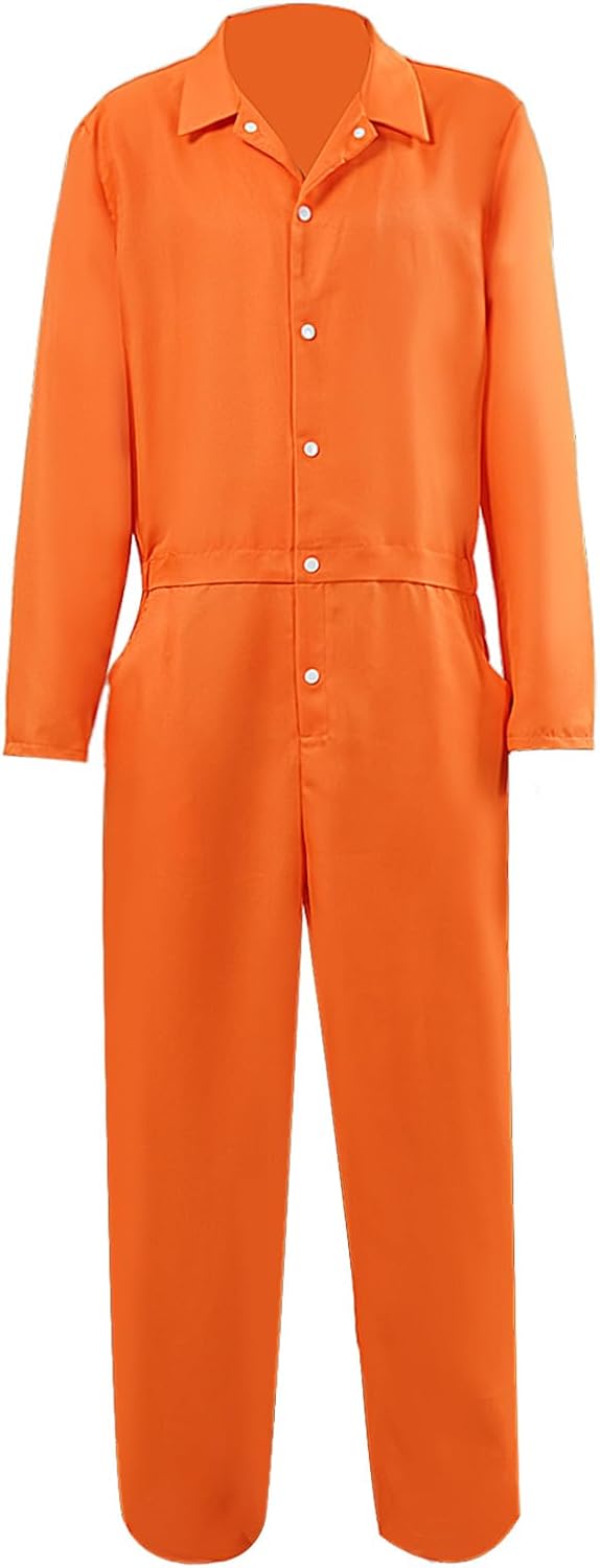 Certified Adult Prisoner Jumpsuit Men Orange — WeirdThingsToBuy weird find