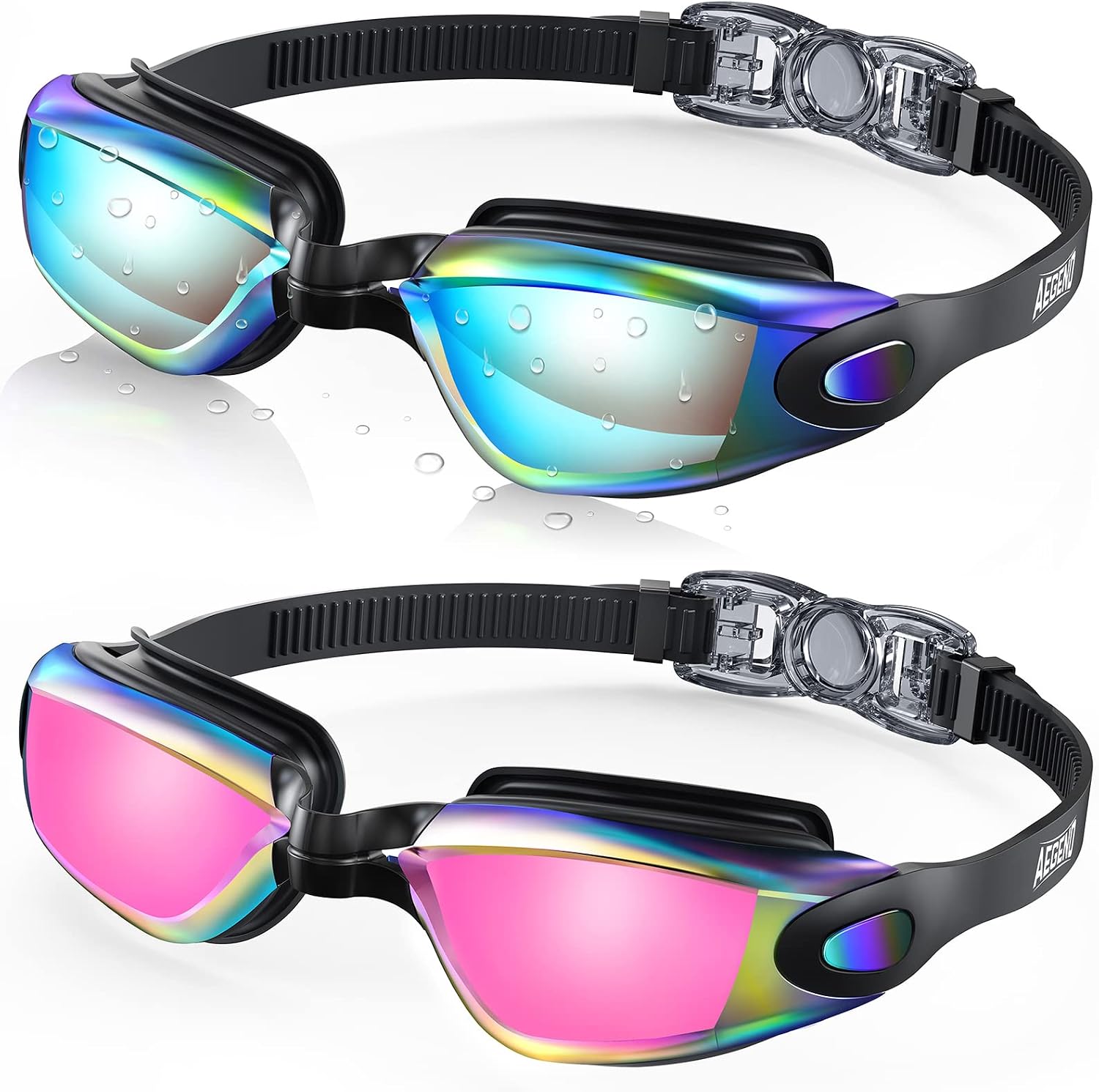 Certified Aegend Swim Goggles 2 Pack — WeirdThingsToBuy weird find