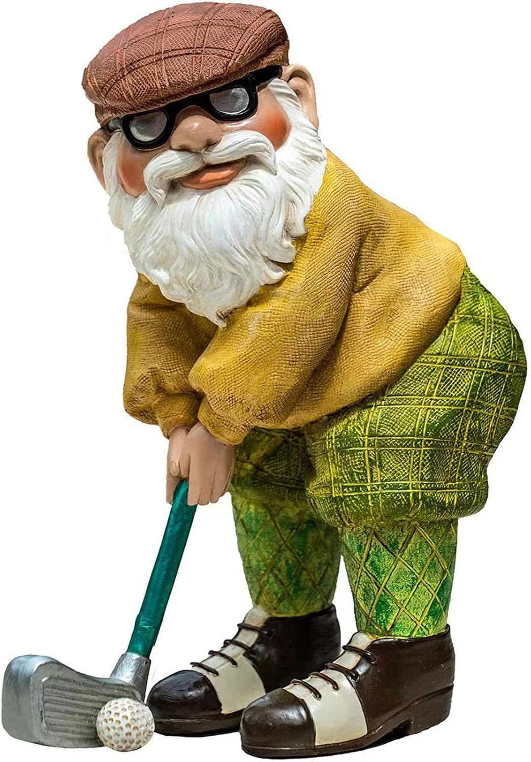 Certified Ahbuohe Garden Golfing Gnome Statue — WeirdThingsToBuy weird find