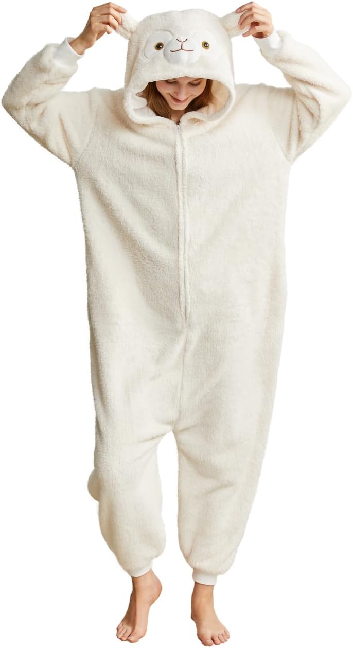 Certified Alpaca Pajamas Unisex Animal Jumpsuit — WeirdThingsToBuy weird find
