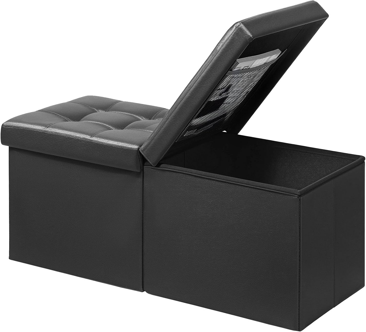Certified Amassmile Footrest Ottoman Storage Bench — WeirdThingsToBuy weird find