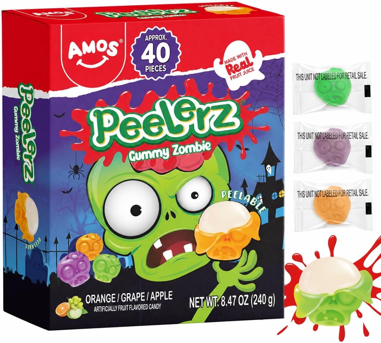 Certified Amos Peelerz Peelable Gummy Zombie — WeirdThingsToBuy weird find