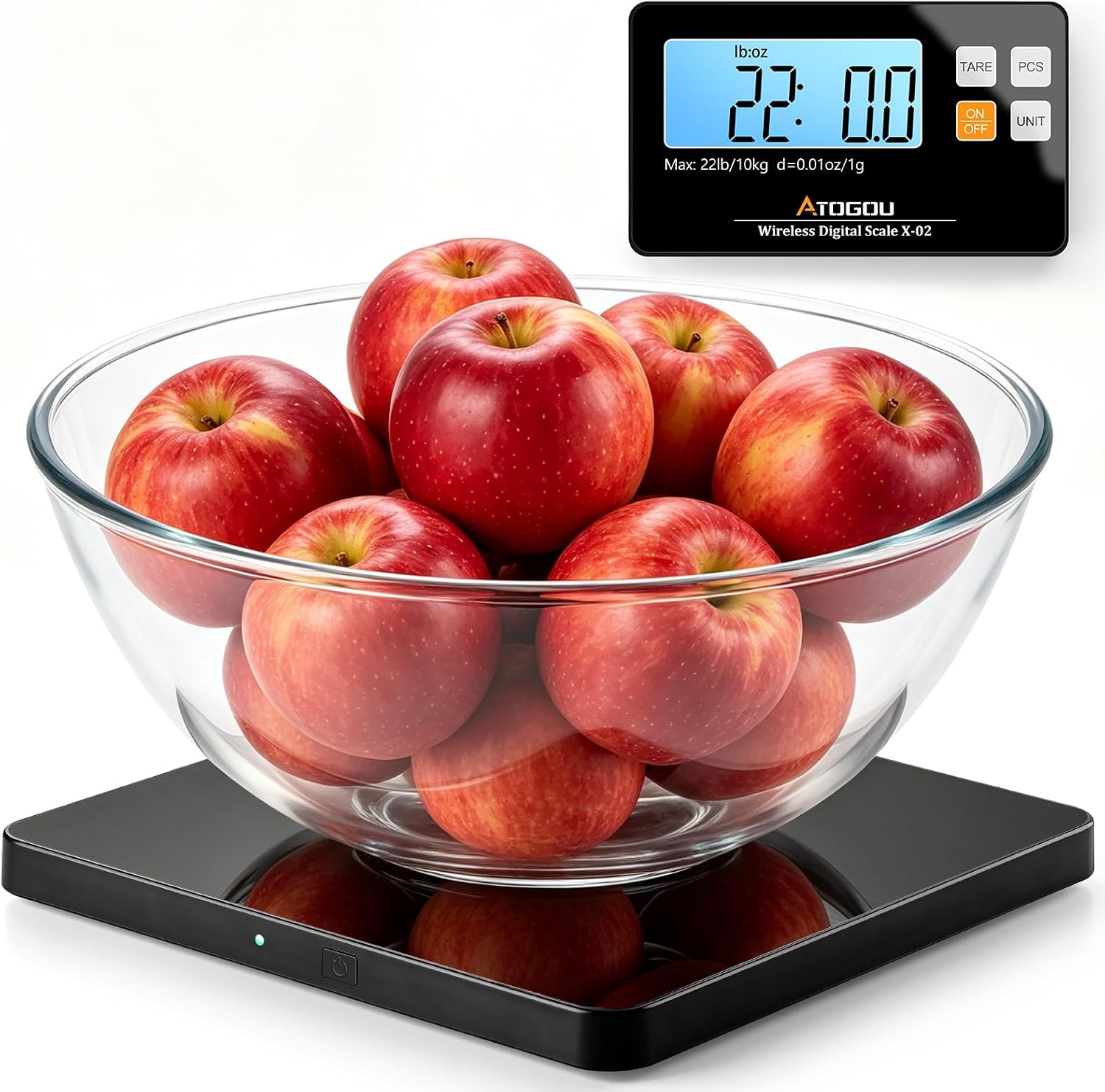 Certified Atogou Wireless Kitchen Scale 22lb — WeirdThingsToBuy weird find