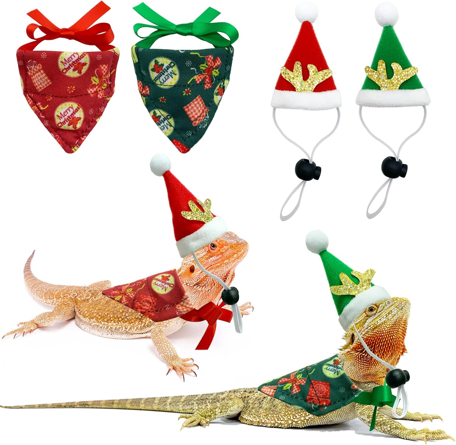 Certified Bearded Dragon Outfit 4pcs Christmas — WeirdThingsToBuy weird find