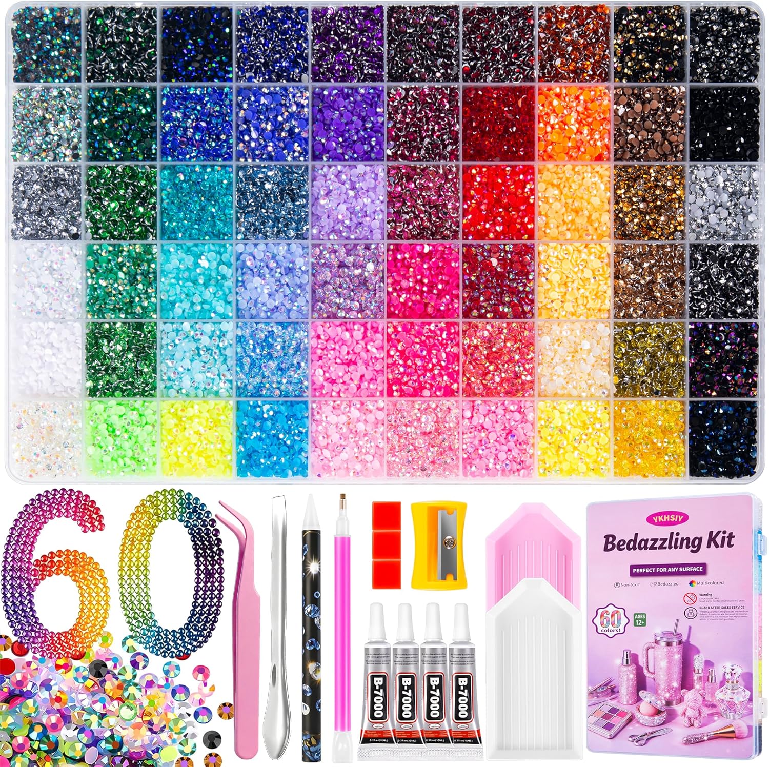 Certified Bedazzling Kit 48000pcs 60 Colors — WeirdThingsToBuy weird find