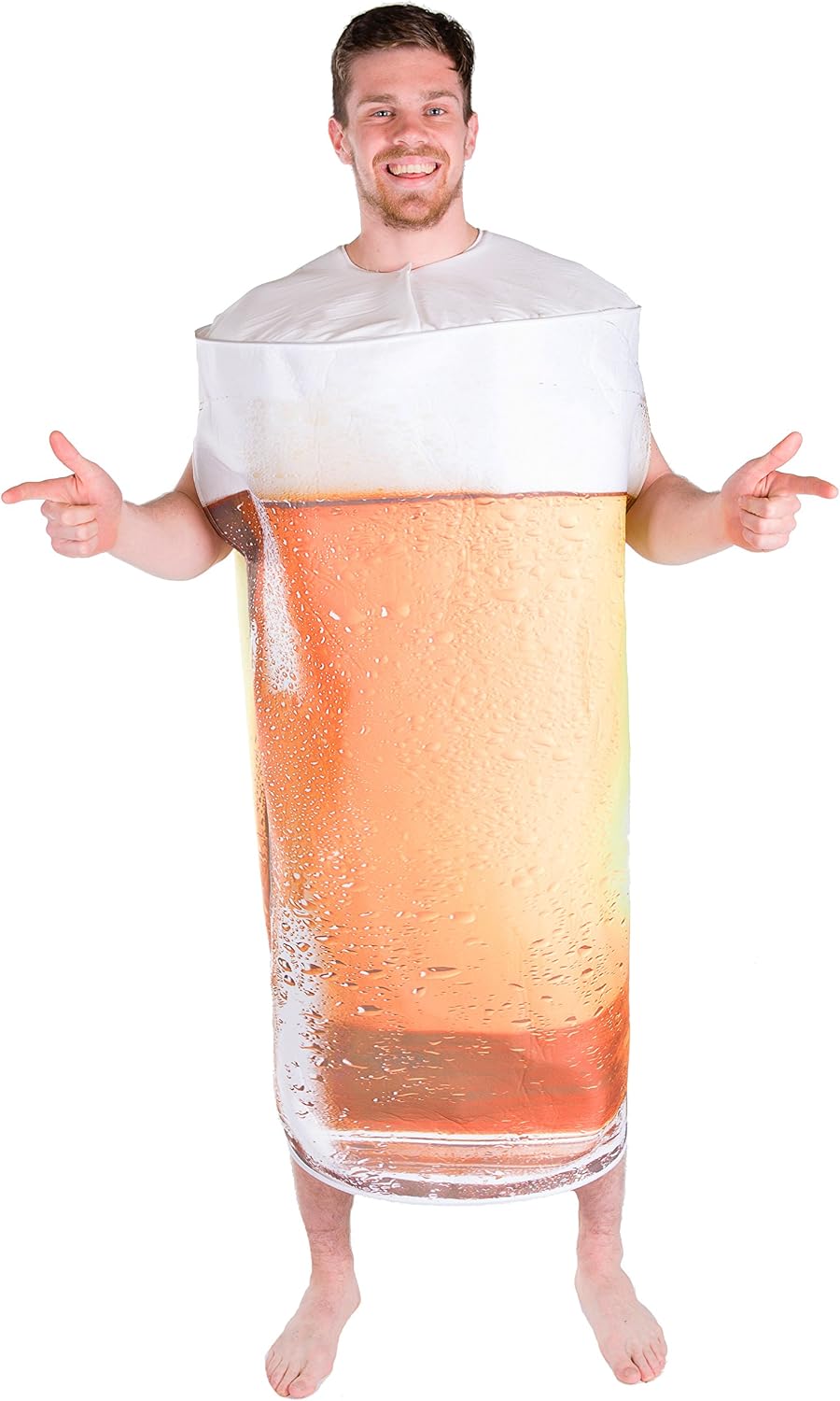Certified Beer Glass Costume Adults — WeirdThingsToBuy weird find