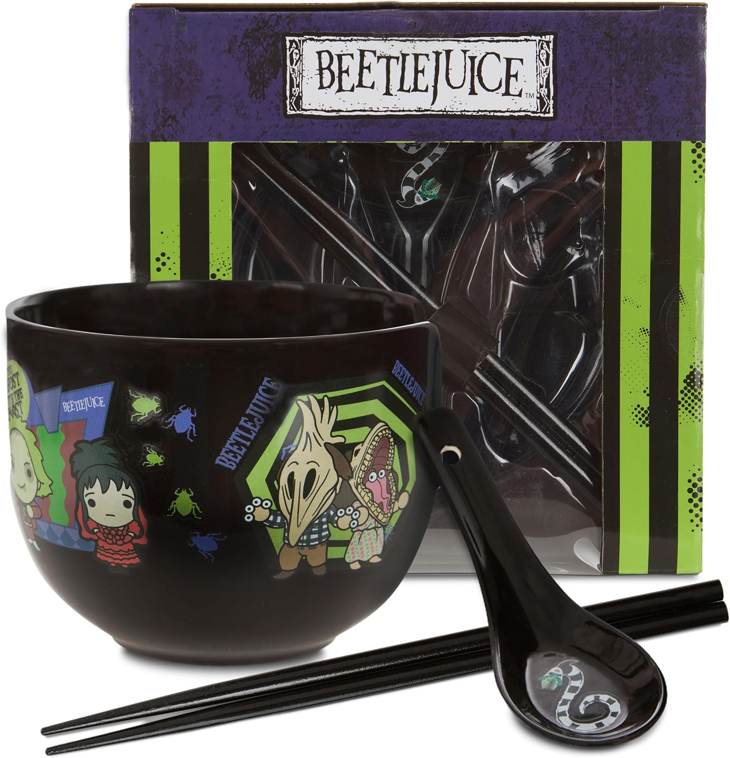 Certified Beetlejuice Microwave Ramen Bowl Set — WeirdThingsToBuy weird find