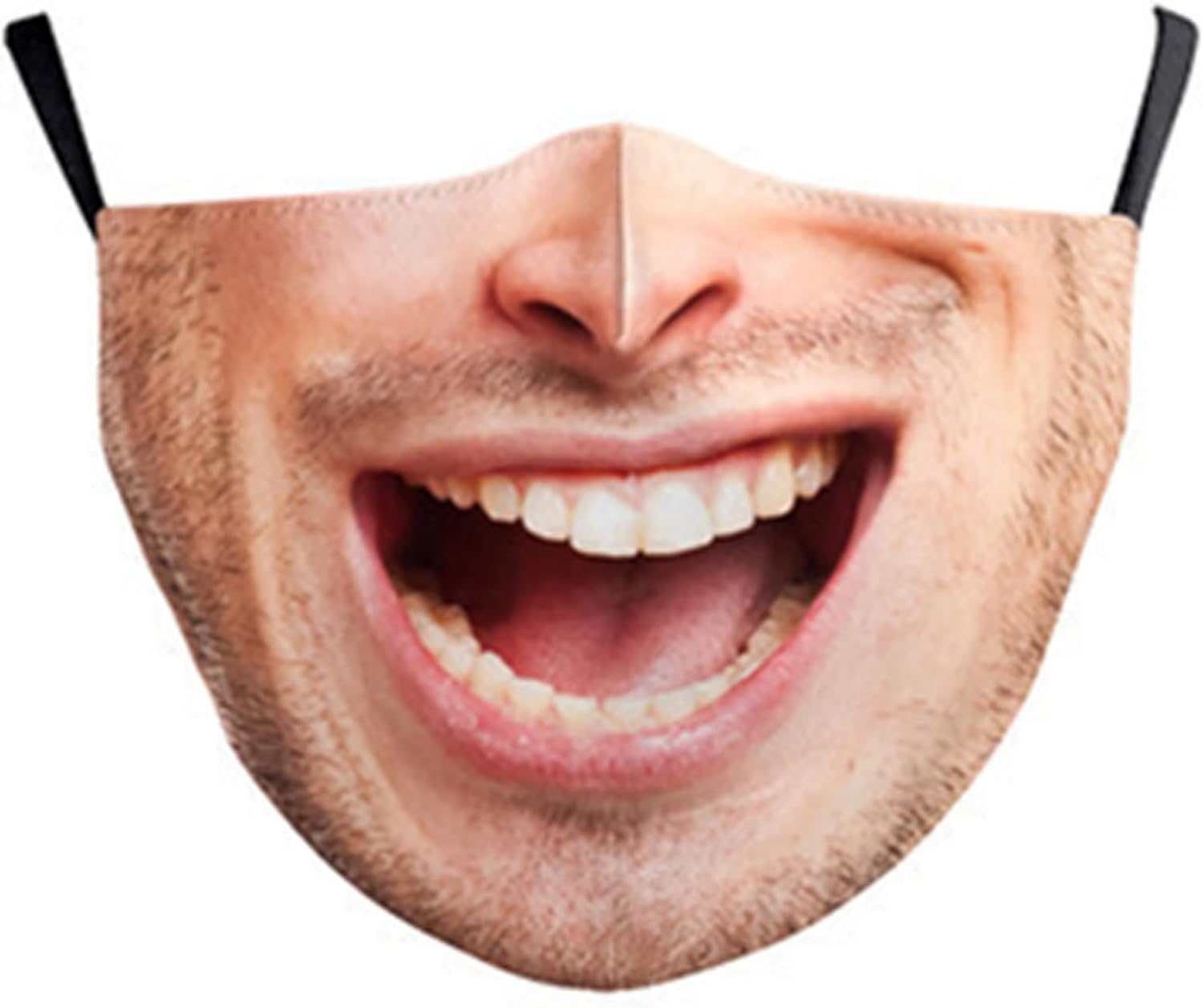 Certified Big Mouth Expression Cotton Mask — WeirdThingsToBuy weird find