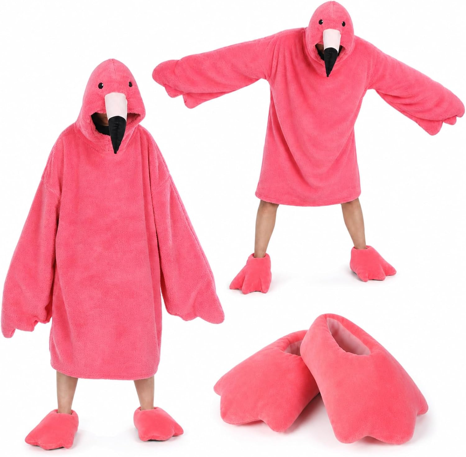 Certified Blanket Hoodie Pajamas Feet Slippers — WeirdThingsToBuy weird find