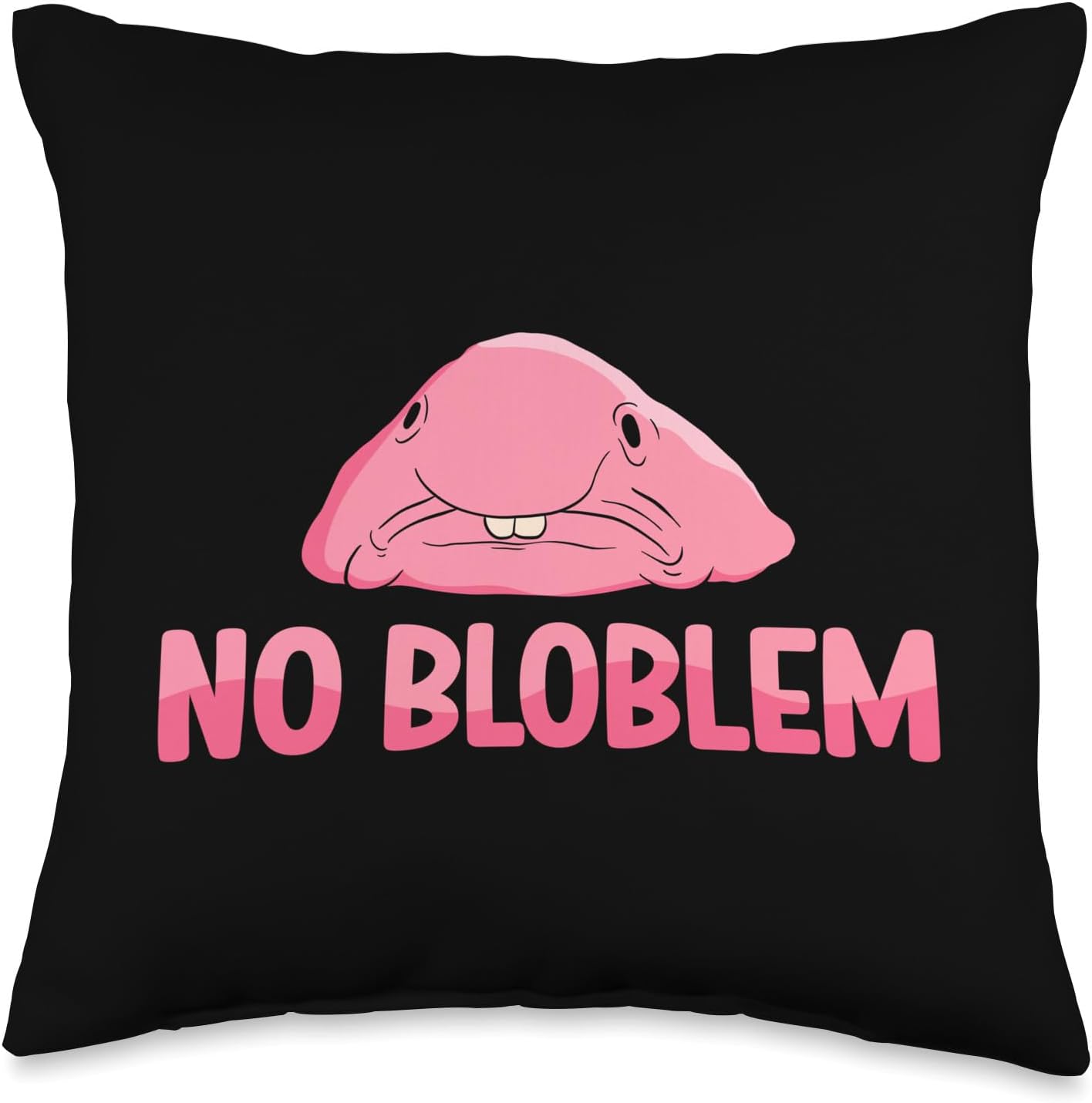 Certified Blobfish no Bloblem Throw Pillow — WeirdThingsToBuy weird find