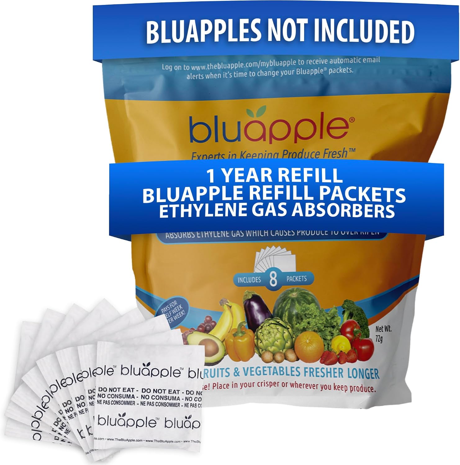 Certified Bluapple Produce Saver Ethylene Gas — WeirdThingsToBuy weird find