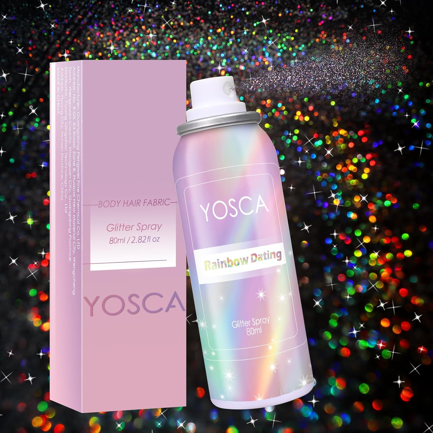Certified Body Glitter Spray 80ml Holographic — WeirdThingsToBuy weird find