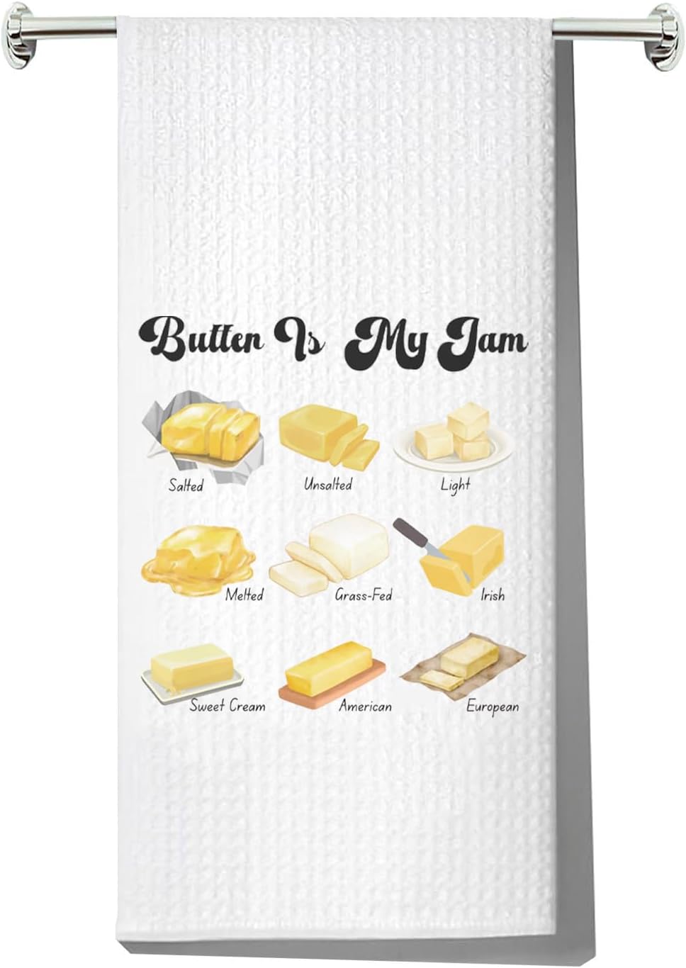 Certified Butter Kitchen Towel Salted Butter — WeirdThingsToBuy weird find