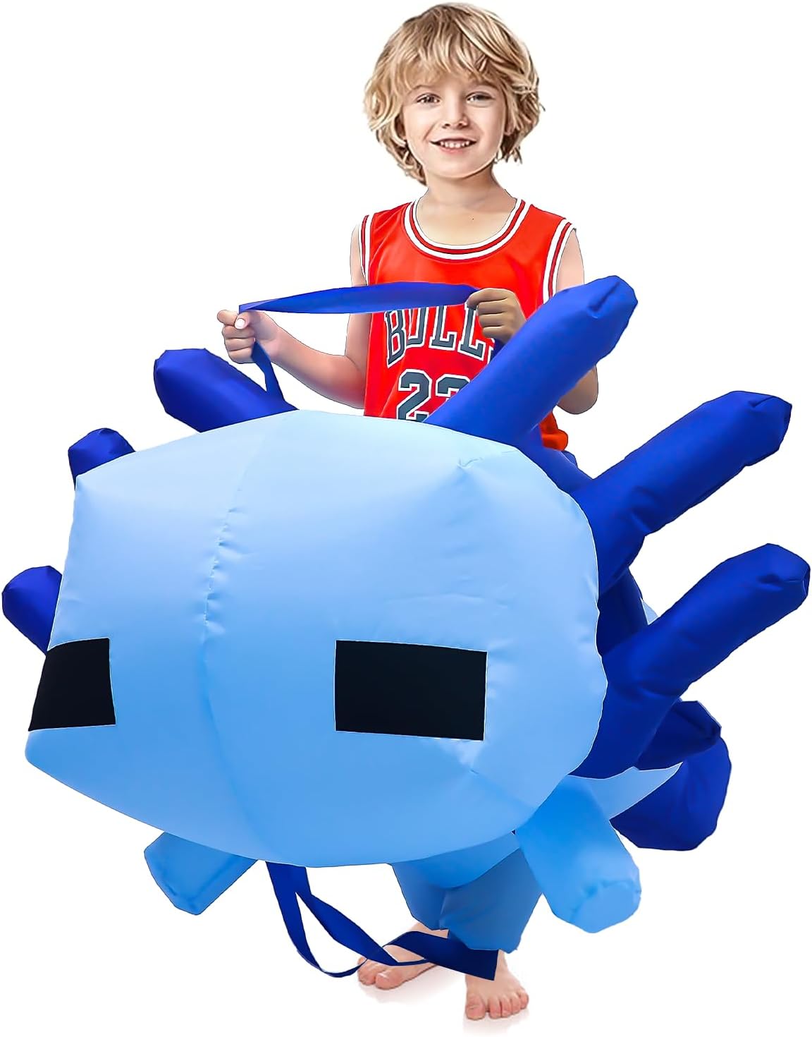 Certified Cartoon Axolotl Costume Inflatable Costume — WeirdThingsToBuy weird find