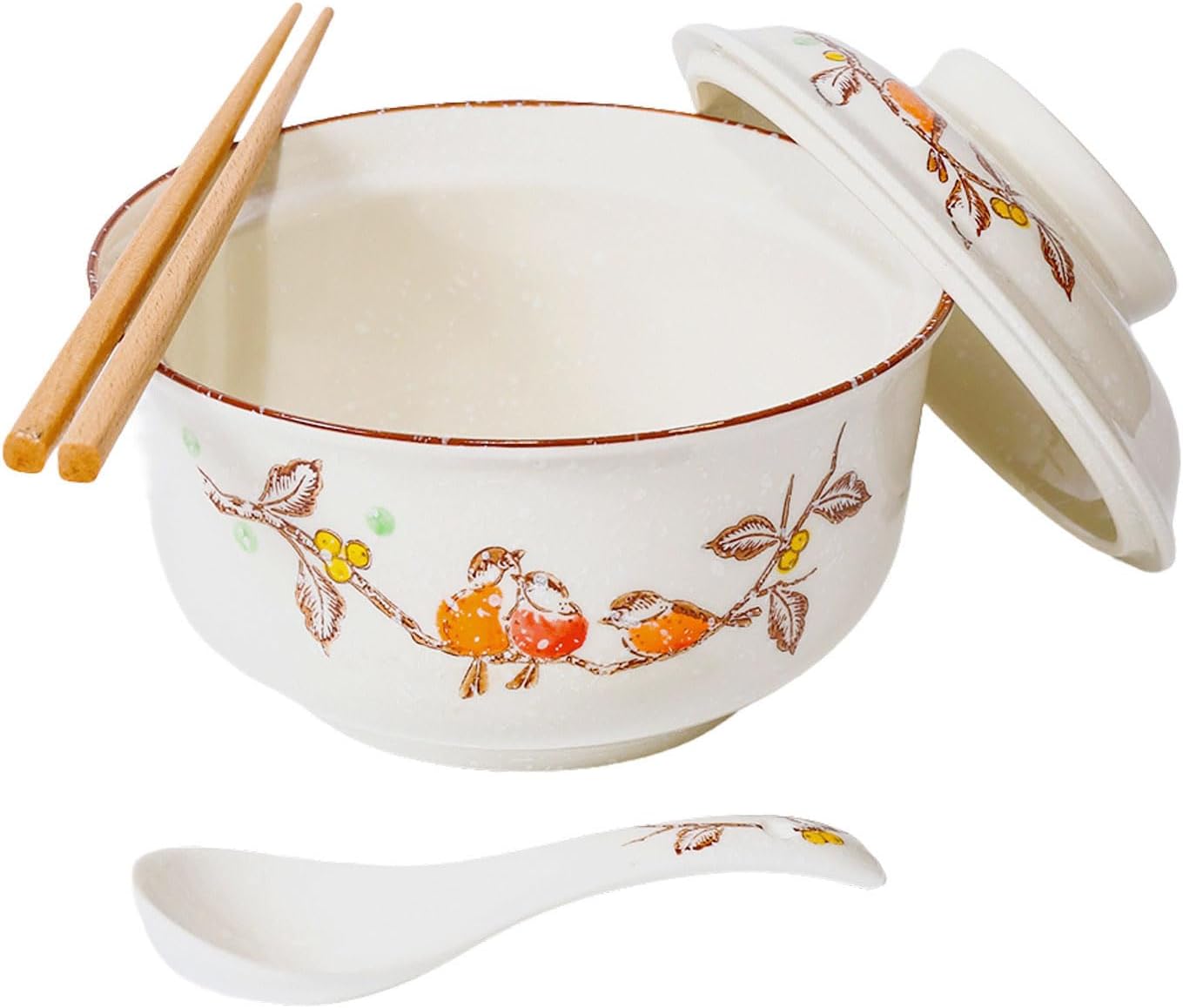 Certified Ceramic Ramen Bowl Set 800ml — WeirdThingsToBuy weird find