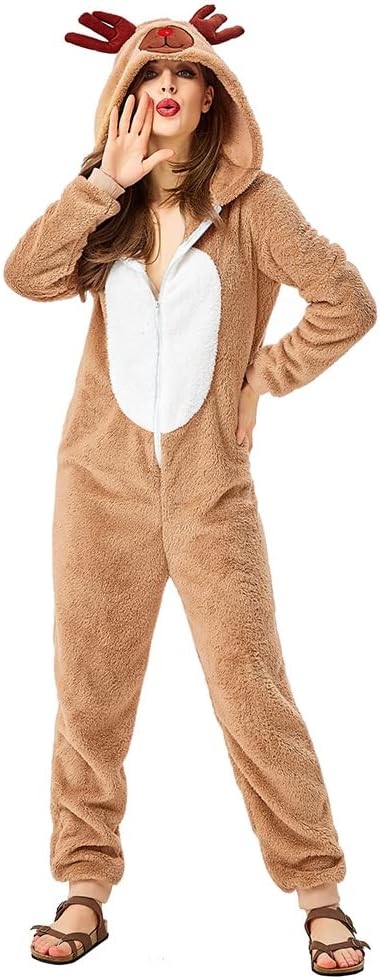 Certified Christmas Costume Reindeer Adult Costume — WeirdThingsToBuy weird find