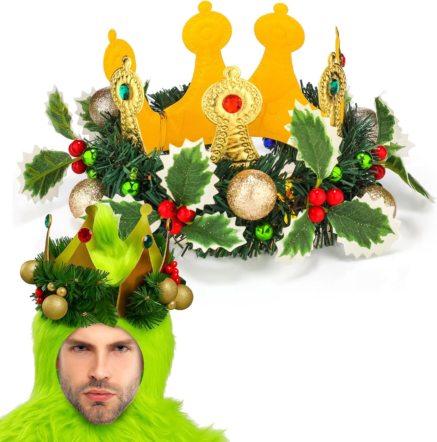 Certified Christmas Crown Green Monster Glitter — WeirdThingsToBuy weird find
