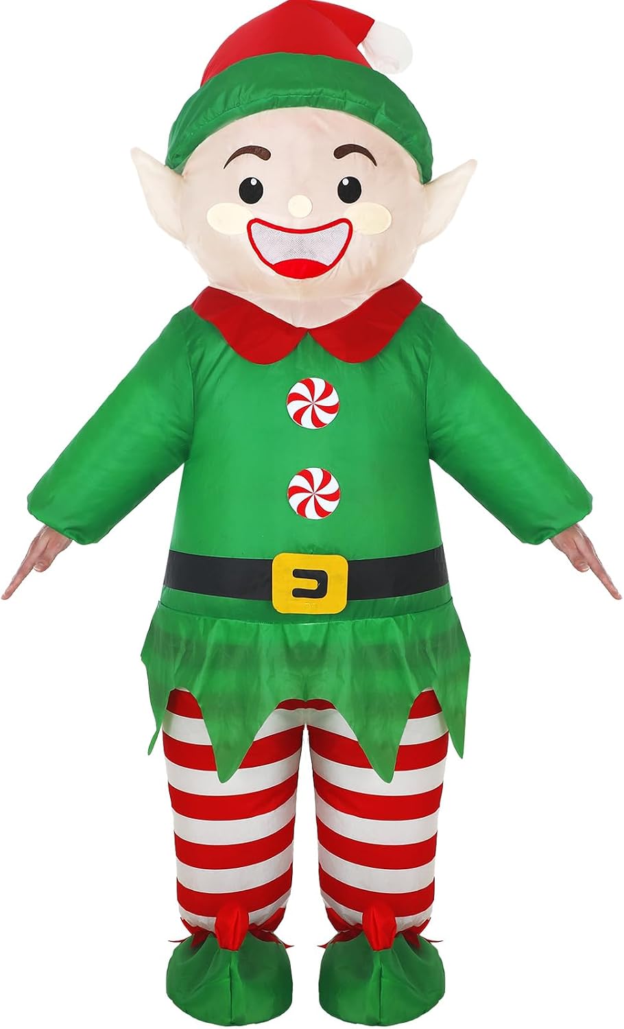 Certified Christmas Elf Inflatable Costume Adult — WeirdThingsToBuy weird find
