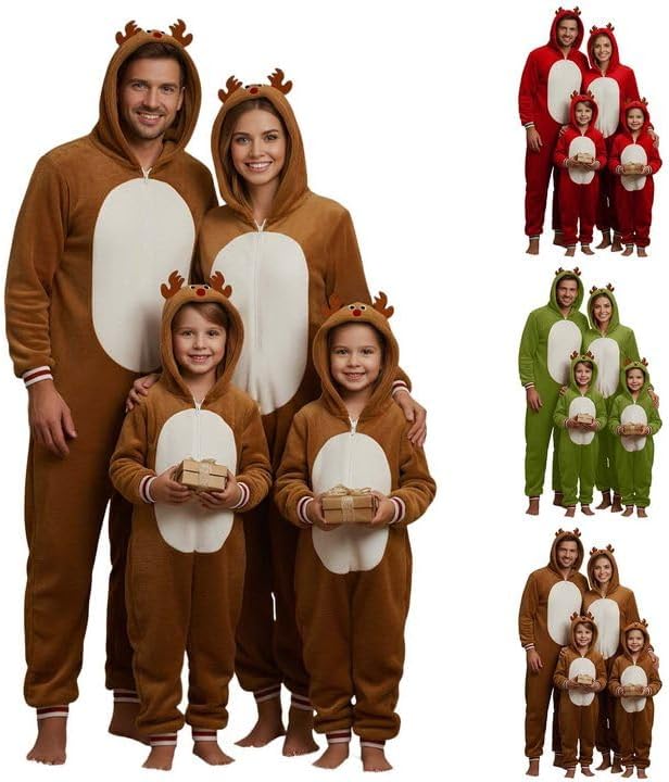 Certified Christmas Onesie Family Reindeer Costume — WeirdThingsToBuy weird find
