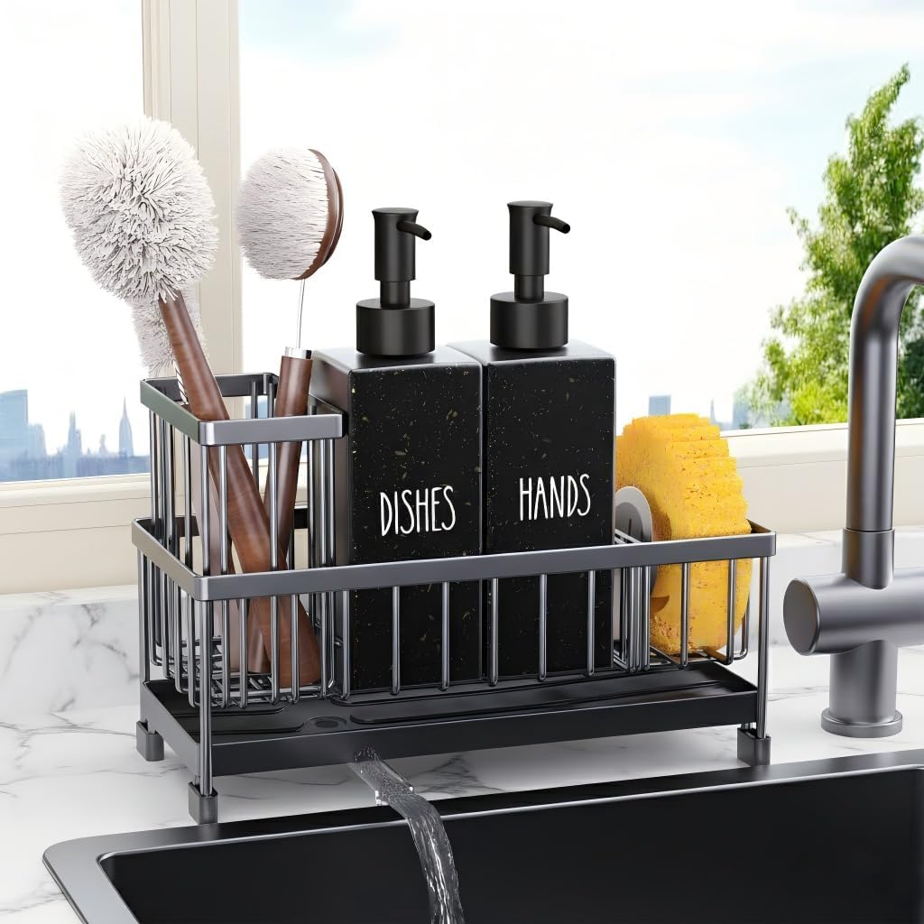 Certified Cisily Kitchen Soap Dispenser Set — WeirdThingsToBuy weird find