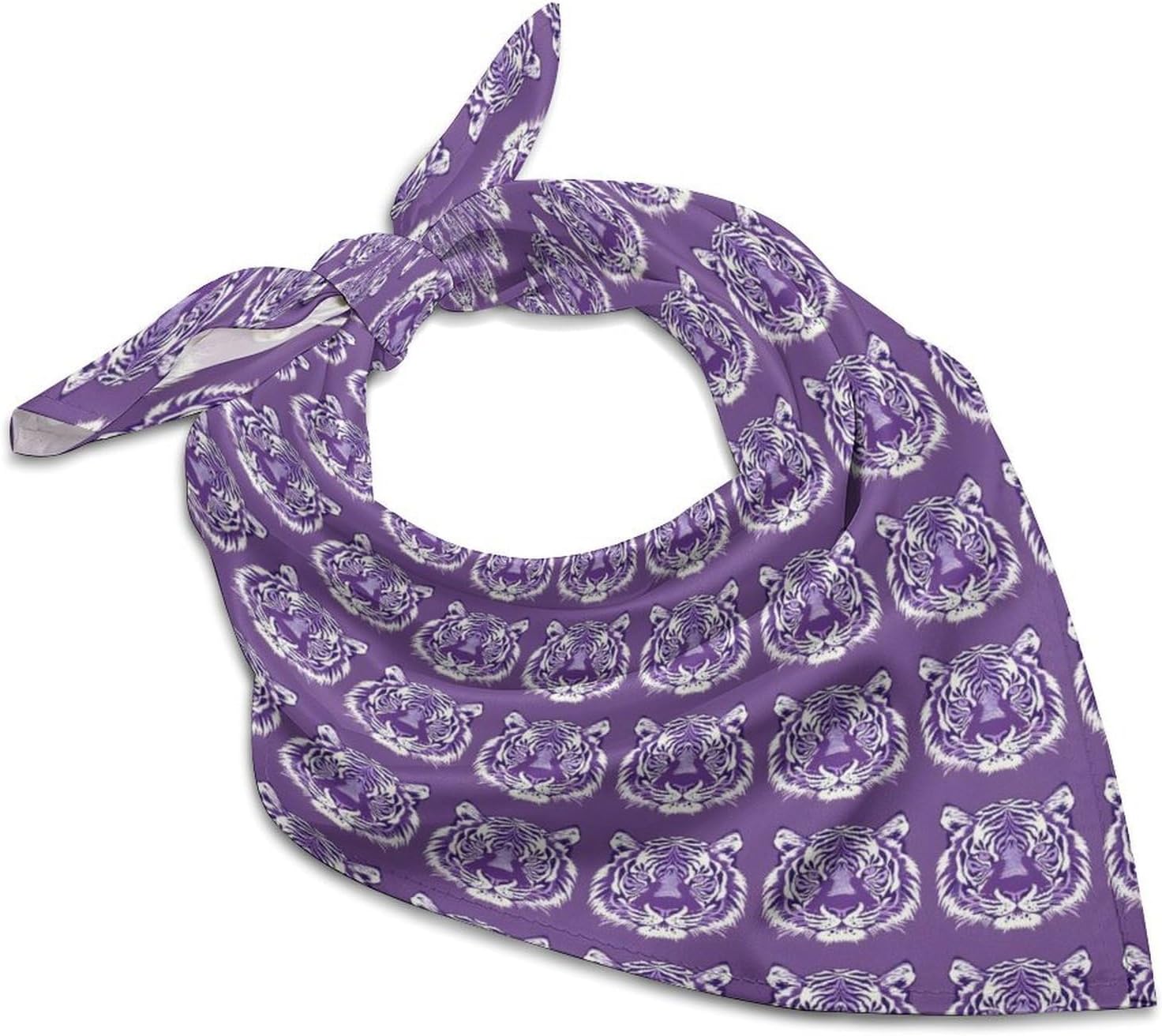 Certified Cool Tiger Purple Print Bandanas — WeirdThingsToBuy weird find