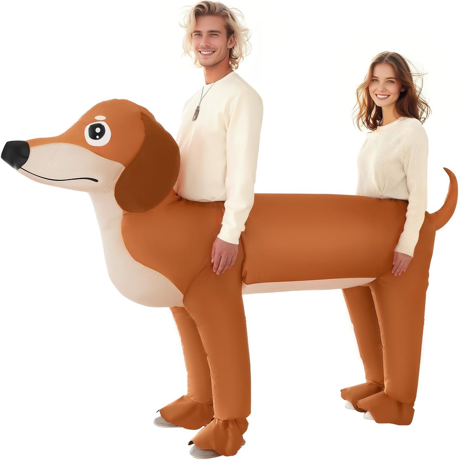 Certified Couple Inflatable Dachshund Costume Adult — WeirdThingsToBuy weird find