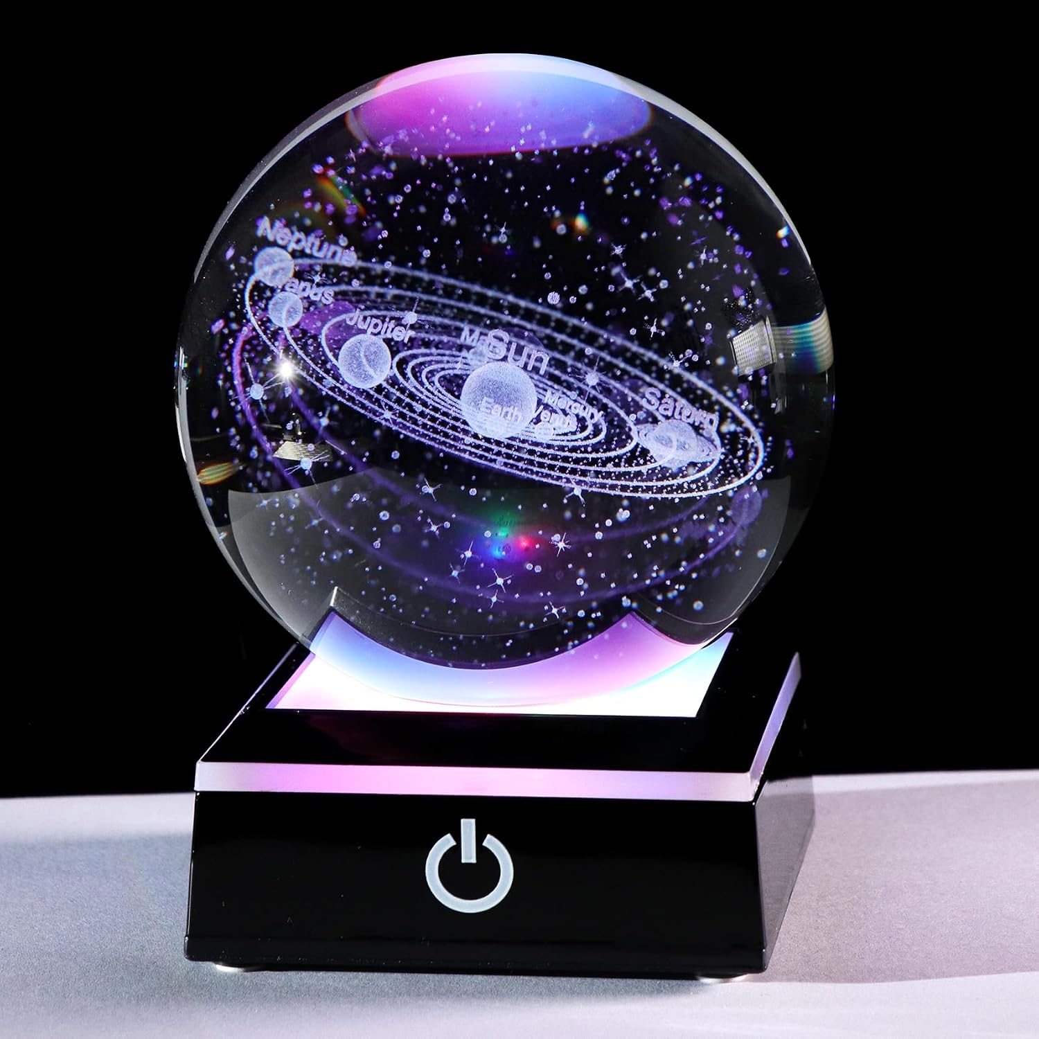 Certified Crystal 3d Solar System Ball — WeirdThingsToBuy weird find