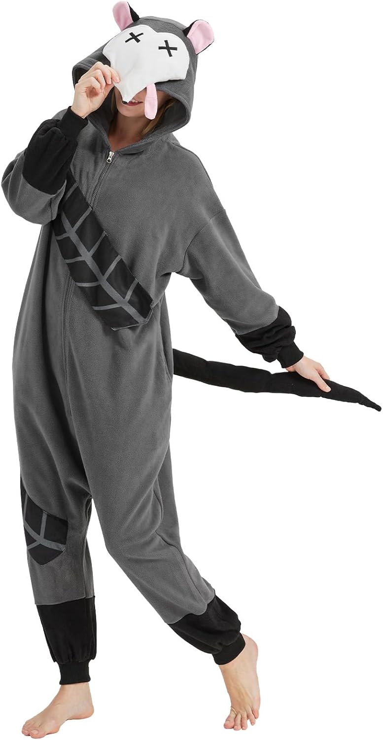 Certified Cute Opossum Onesie Pajamas Adult — WeirdThingsToBuy weird find