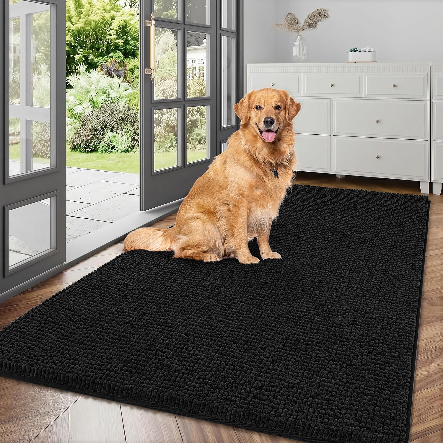 Certified Cybstrax Dog Door Mat Muddy — WeirdThingsToBuy weird find