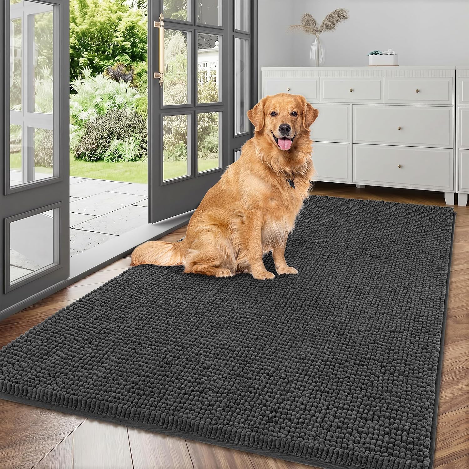 Certified Cybstrax Dog Door Mat Muddy — WeirdThingsToBuy weird find
