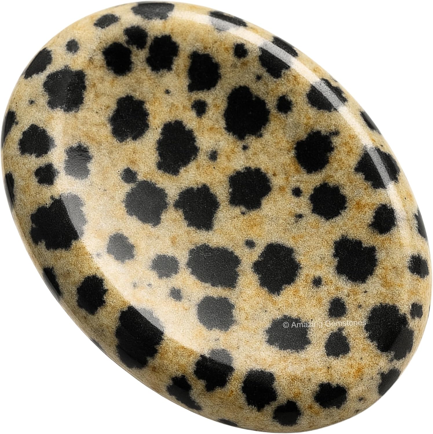 Certified Dalmatian Jasper Crystal Worry Stones — WeirdThingsToBuy weird find