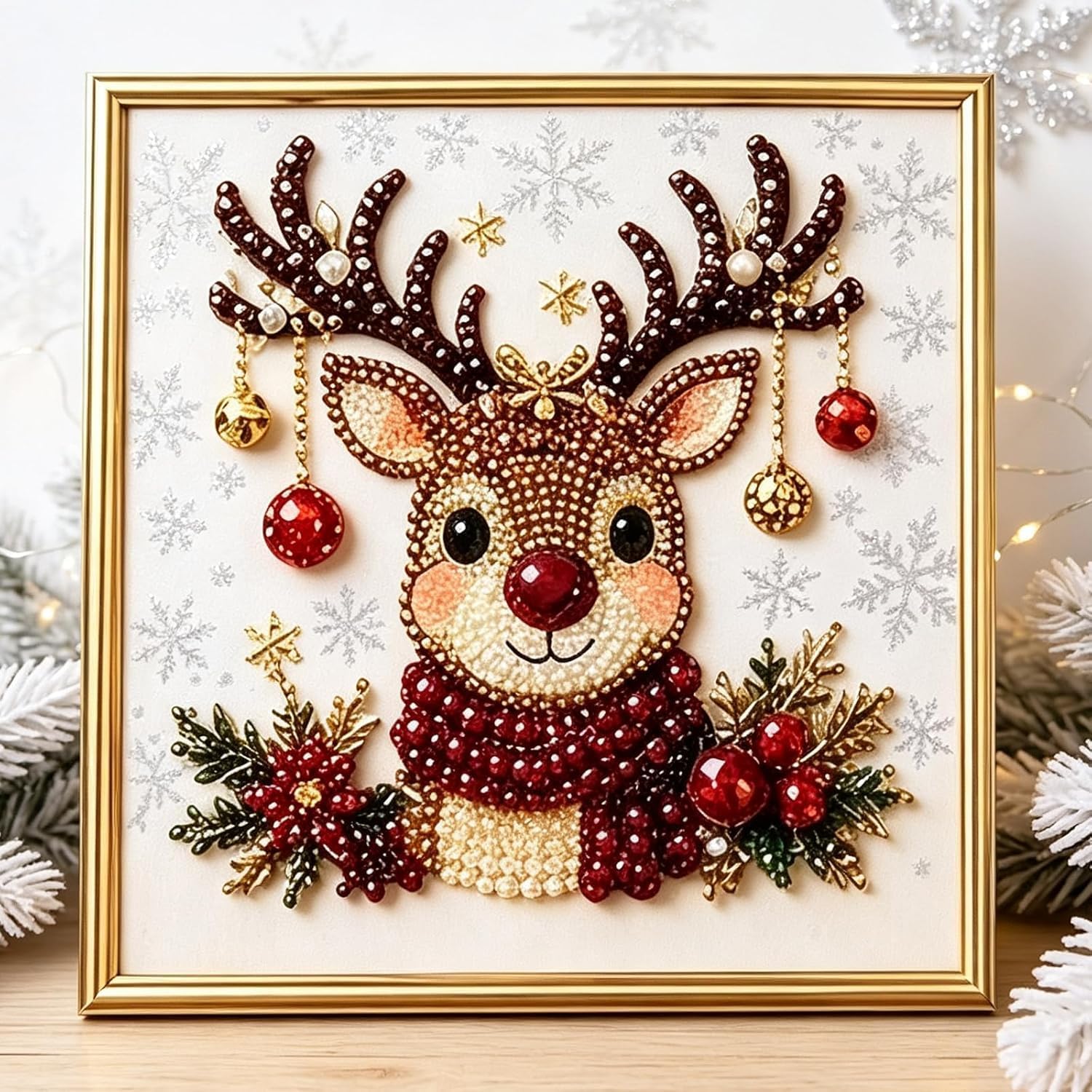 Certified Diy Christmas Pearl Painting Art — WeirdThingsToBuy weird find