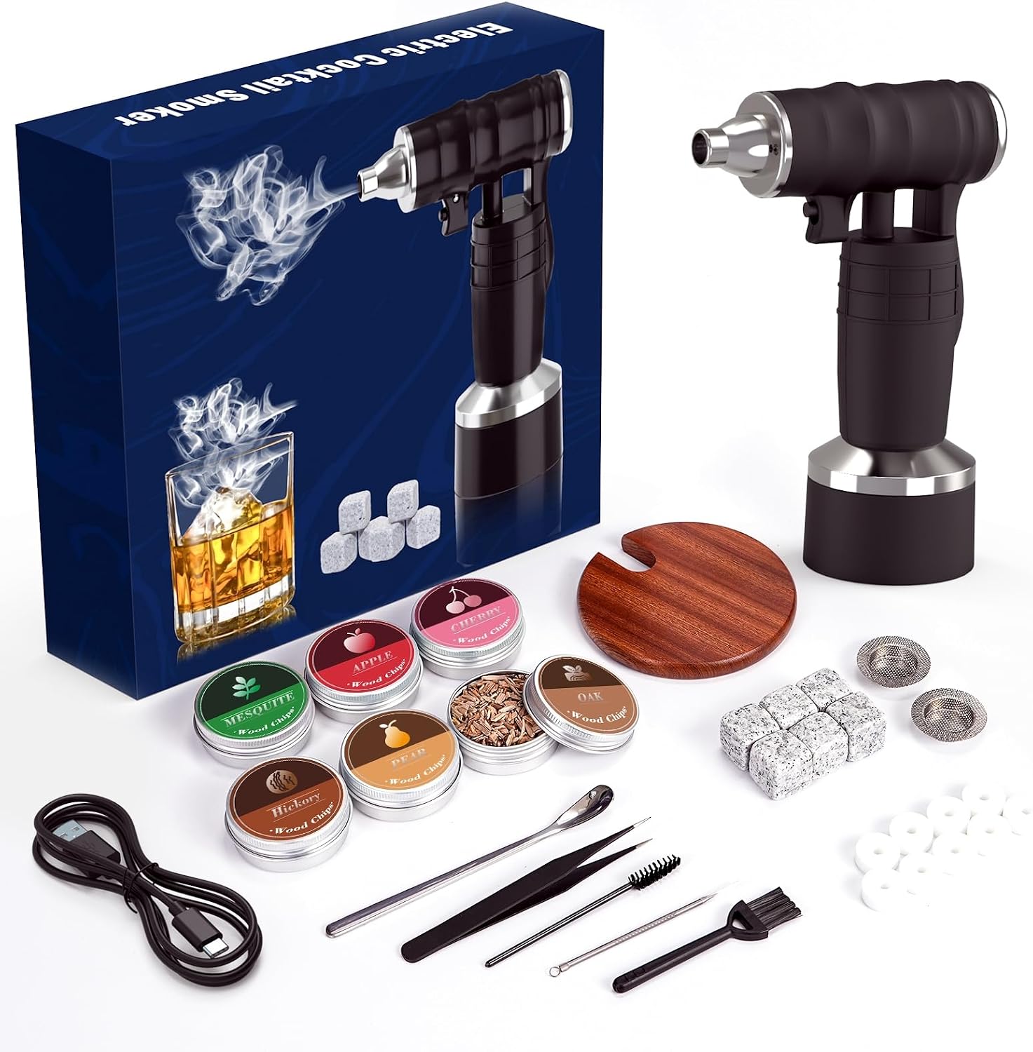 Certified Electric Cocktail Smoker Kit Rechargeable — WeirdThingsToBuy weird find