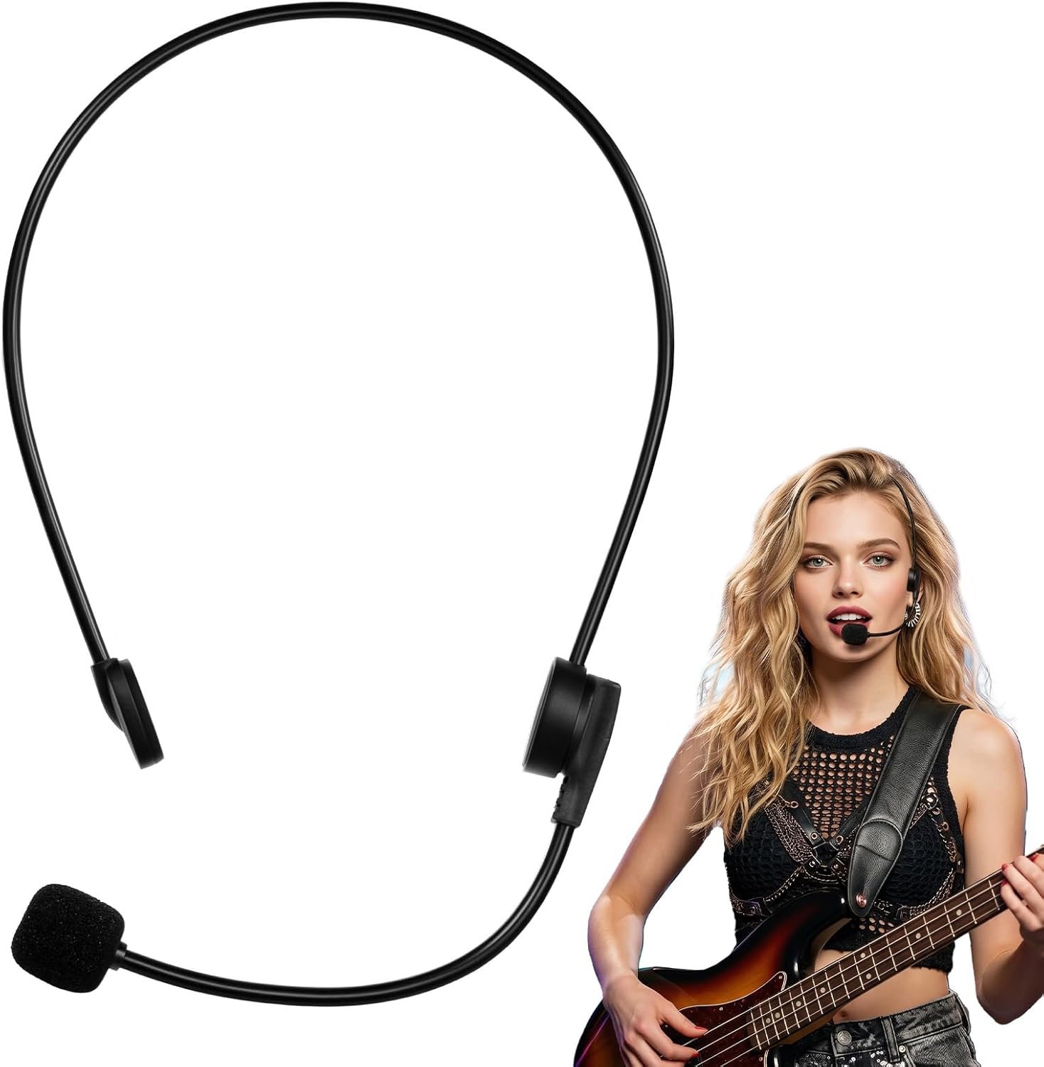 Certified Fake Microphone Headset Prop Rockstar — WeirdThingsToBuy weird find