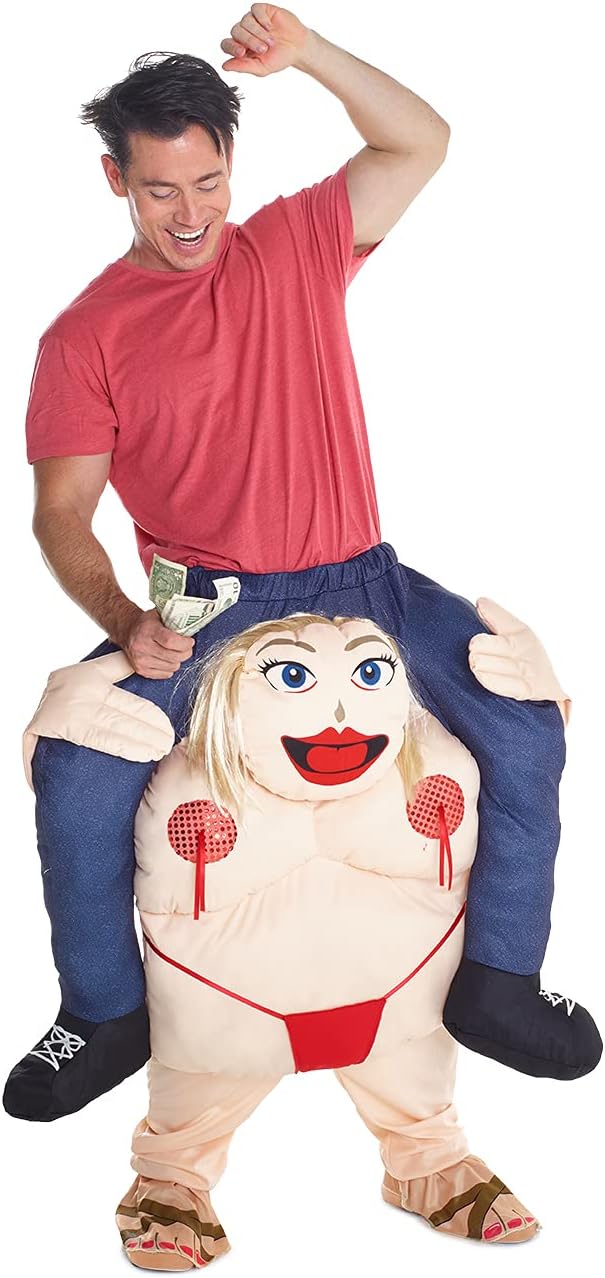 Certified Fat Stripper Piggyback Costume Halloween — WeirdThingsToBuy weird find