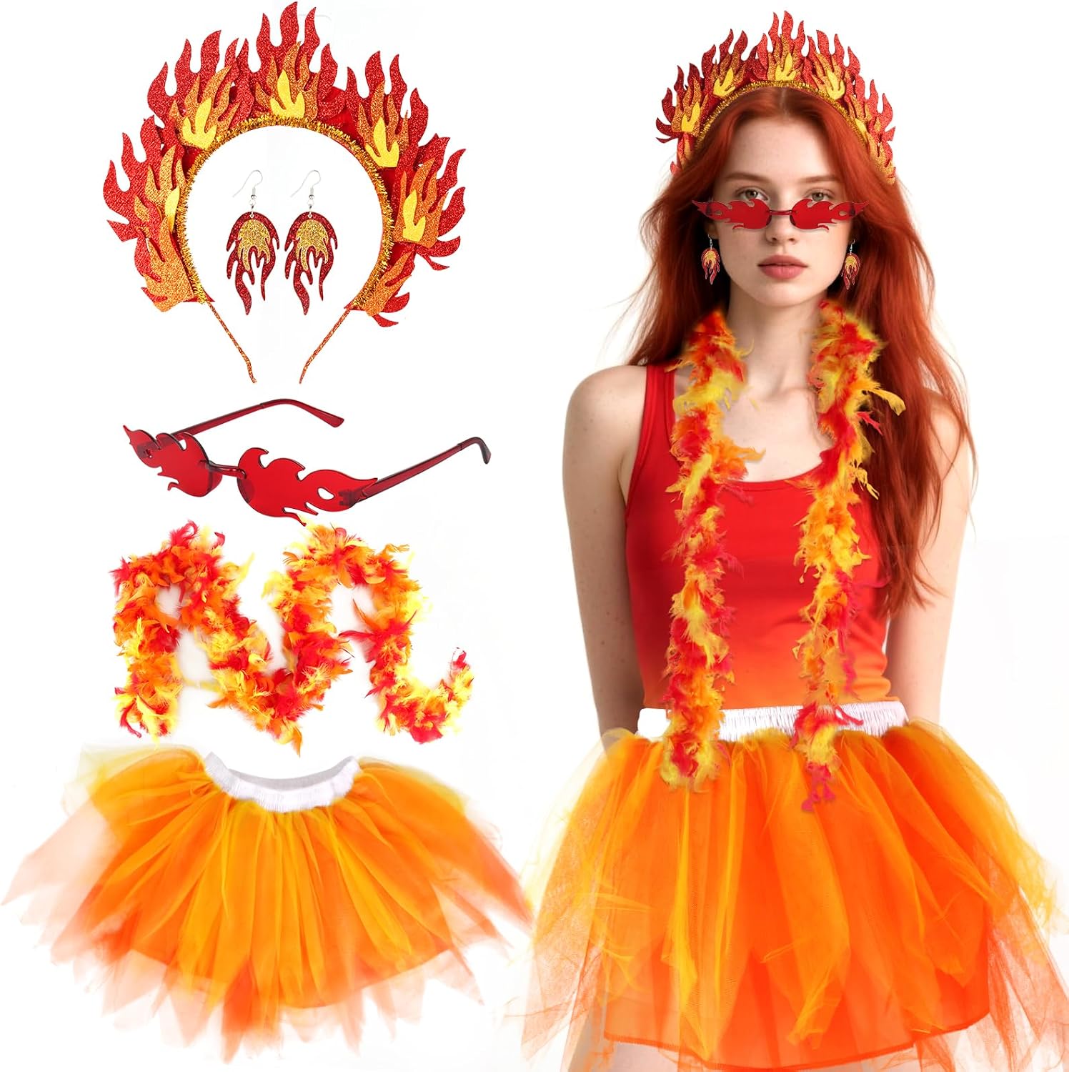 Certified Flame Costume Set Women Fire — WeirdThingsToBuy weird find