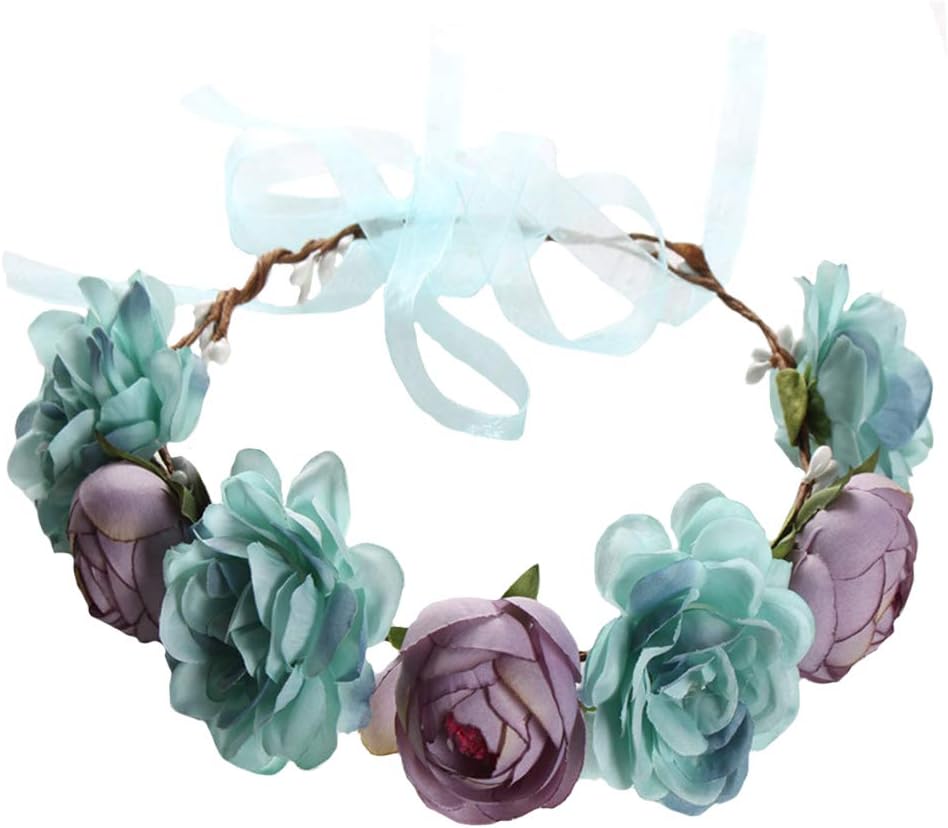 Certified Flower Headband Rose Crown Floral — WeirdThingsToBuy weird find